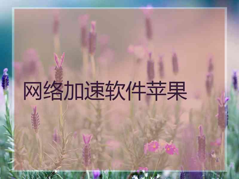 网络加速软件苹果 网络加速软件苹果