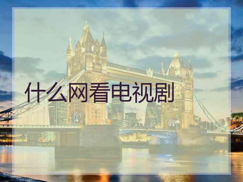 什么网看电视剧
