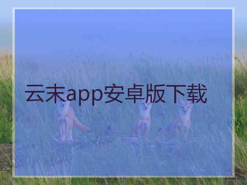 云末app安卓版下载