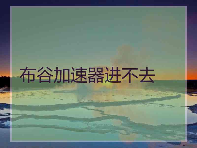 布谷加速器进不去