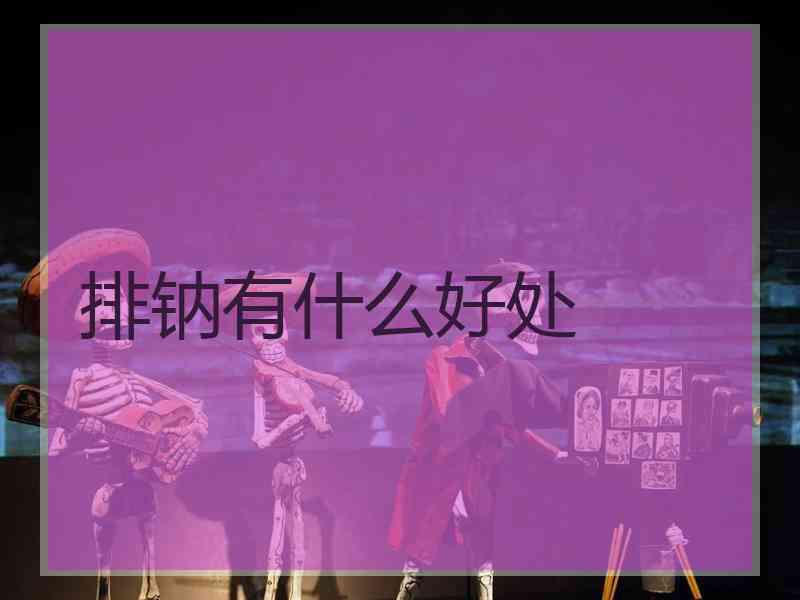 排钠有什么好处